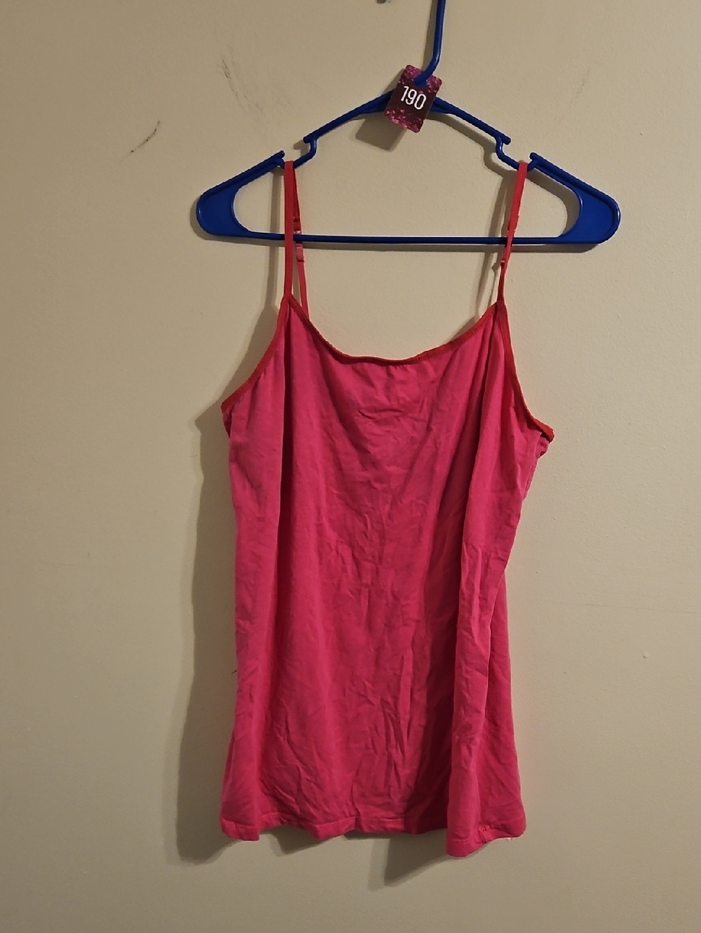 Wishful Park Pink Adjustable Strap Tank Top. In EUC